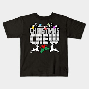 Christmas Crew Lights Kids T-Shirt